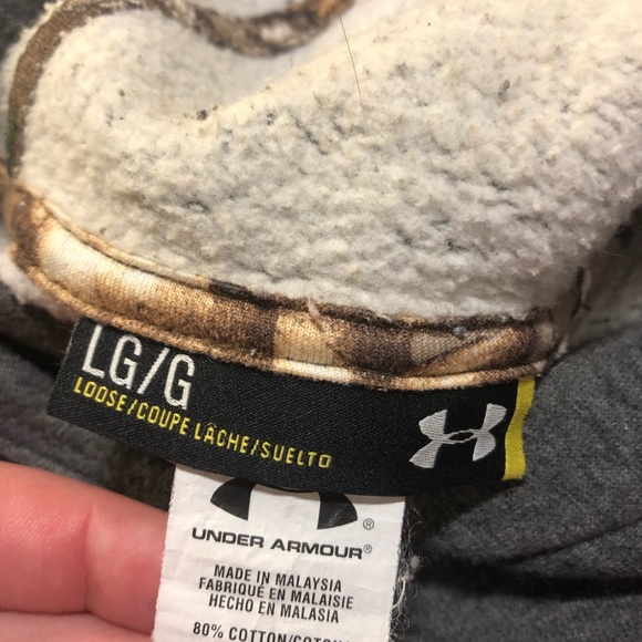 Under Armour Mens Large Loose Fit Hoodie - Picture 7 of 9